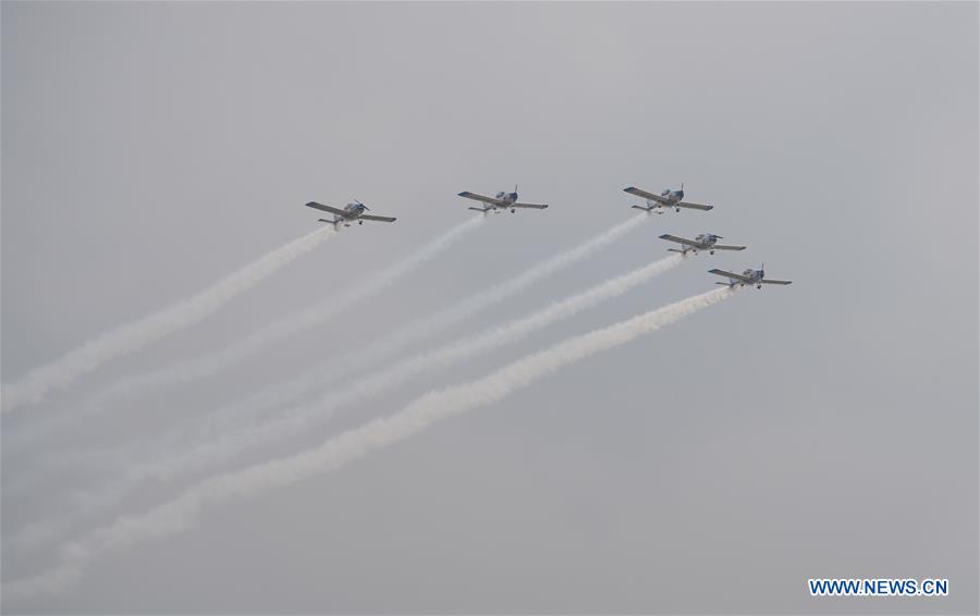 An aerobatic team from China