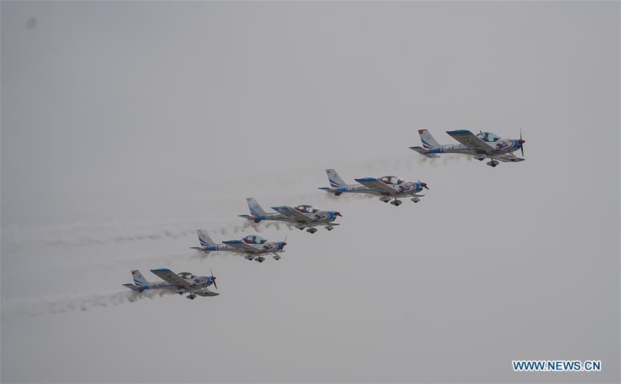 An aerobatic team from China