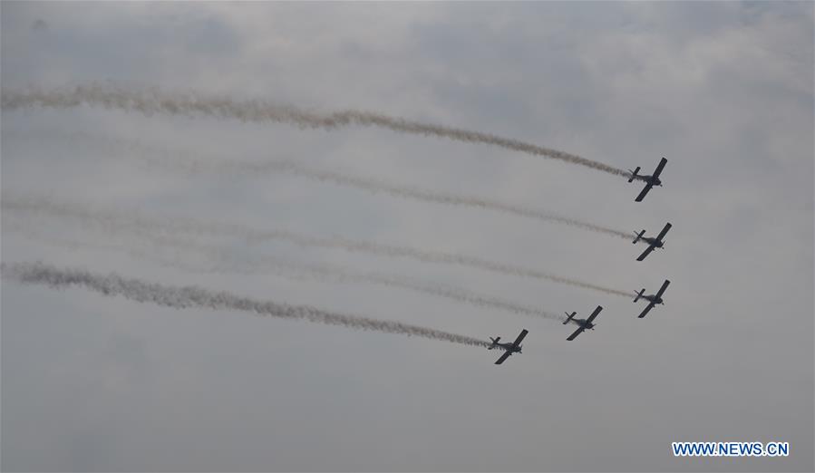 An aerobatic team from China